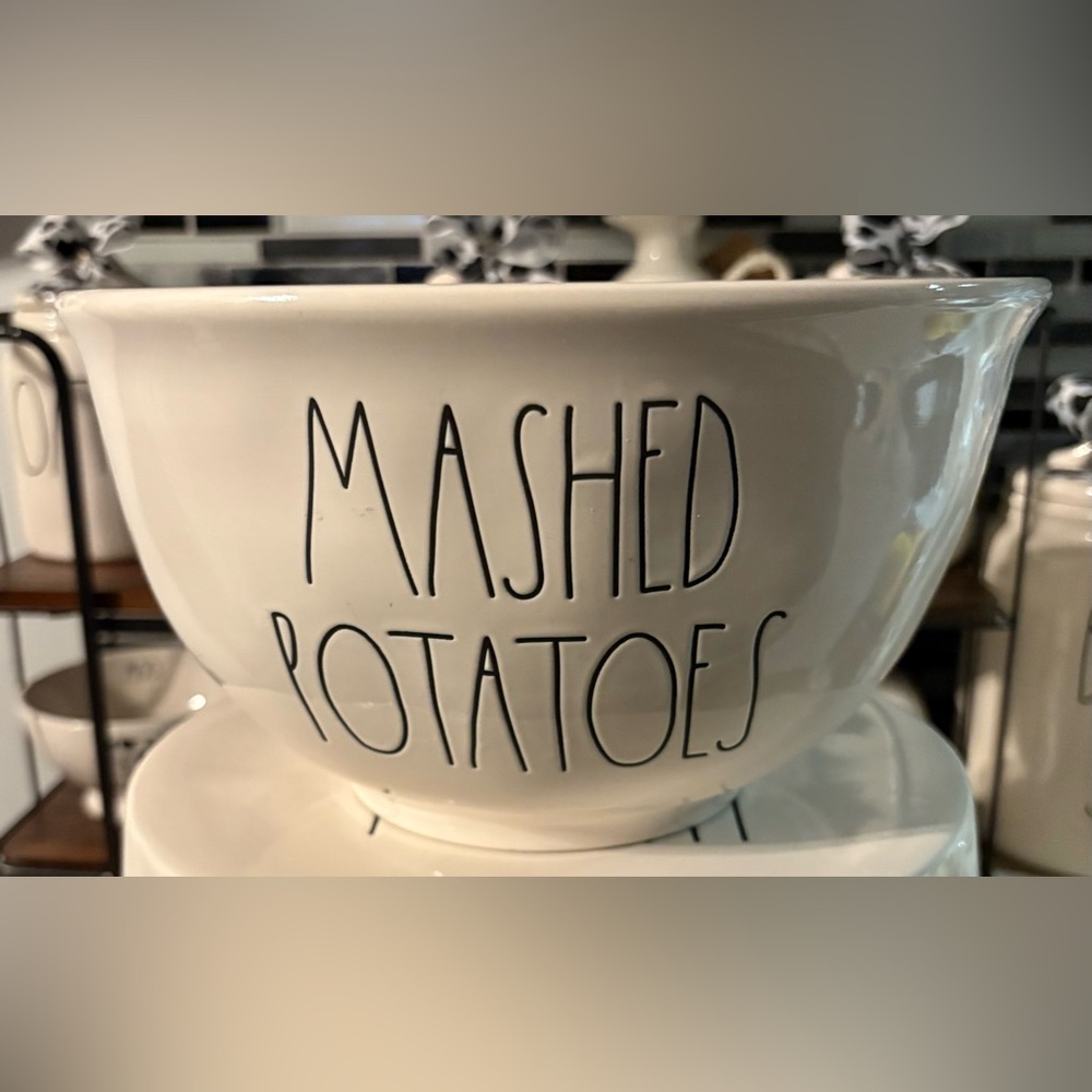 Rae Dunn VHTF White Mashed Potatoes Bowl